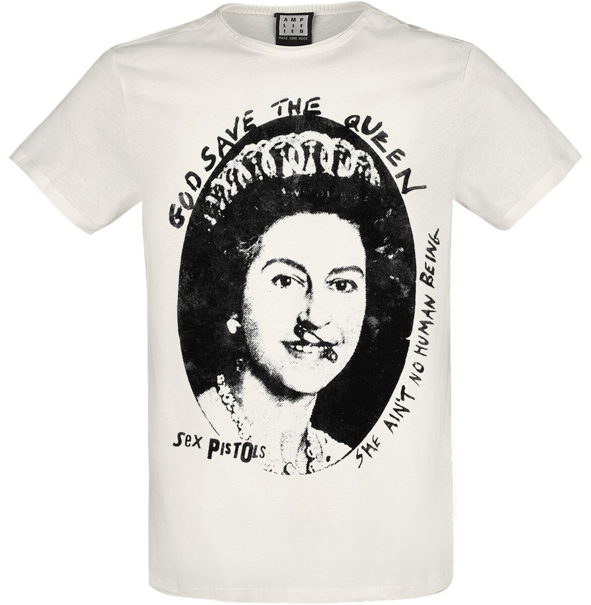 5054488975331 - Amplified Collection - Good Save The Queen T-Shirt altweiß in S 5054488975331 - Amplified Collection - Good Save The Queen T-Shirt altweiß in S