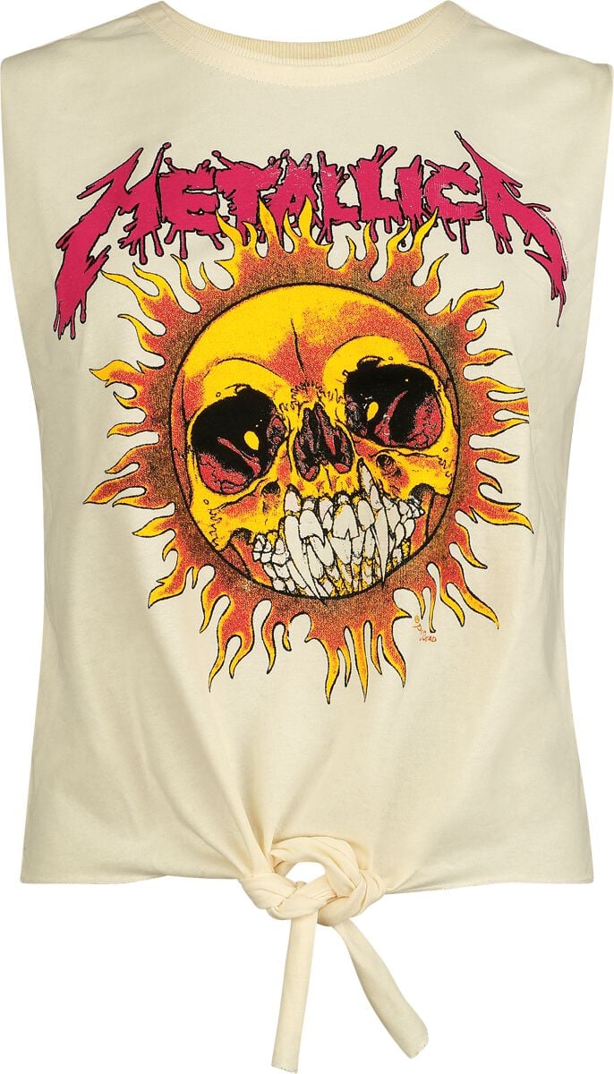 5054488985286 - Metallica Amplified Collection - Neon Sun Top weiß in XL
