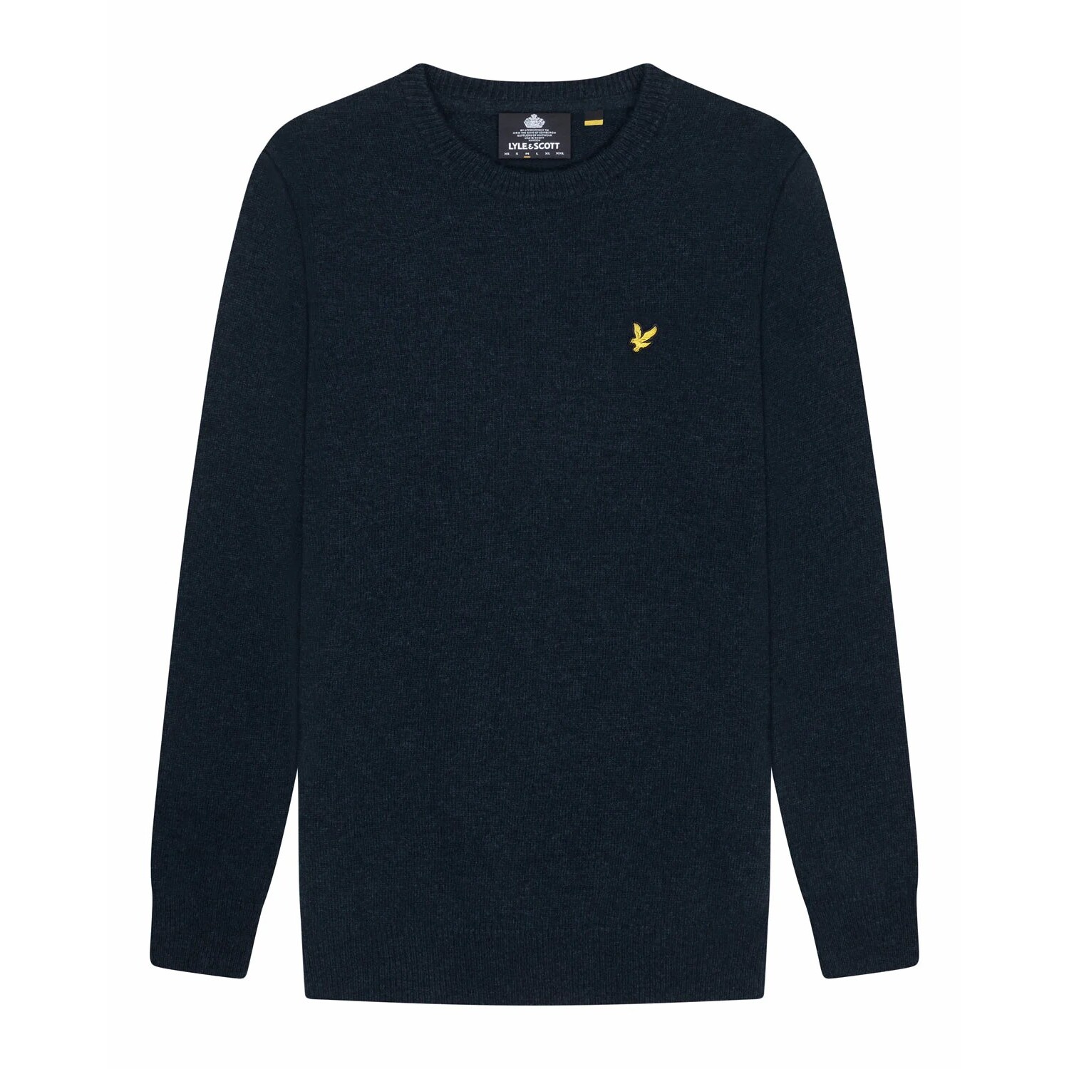 5054783738754 - Lyle & Lambswool Crew Neck Pullover Dark Navy Marl