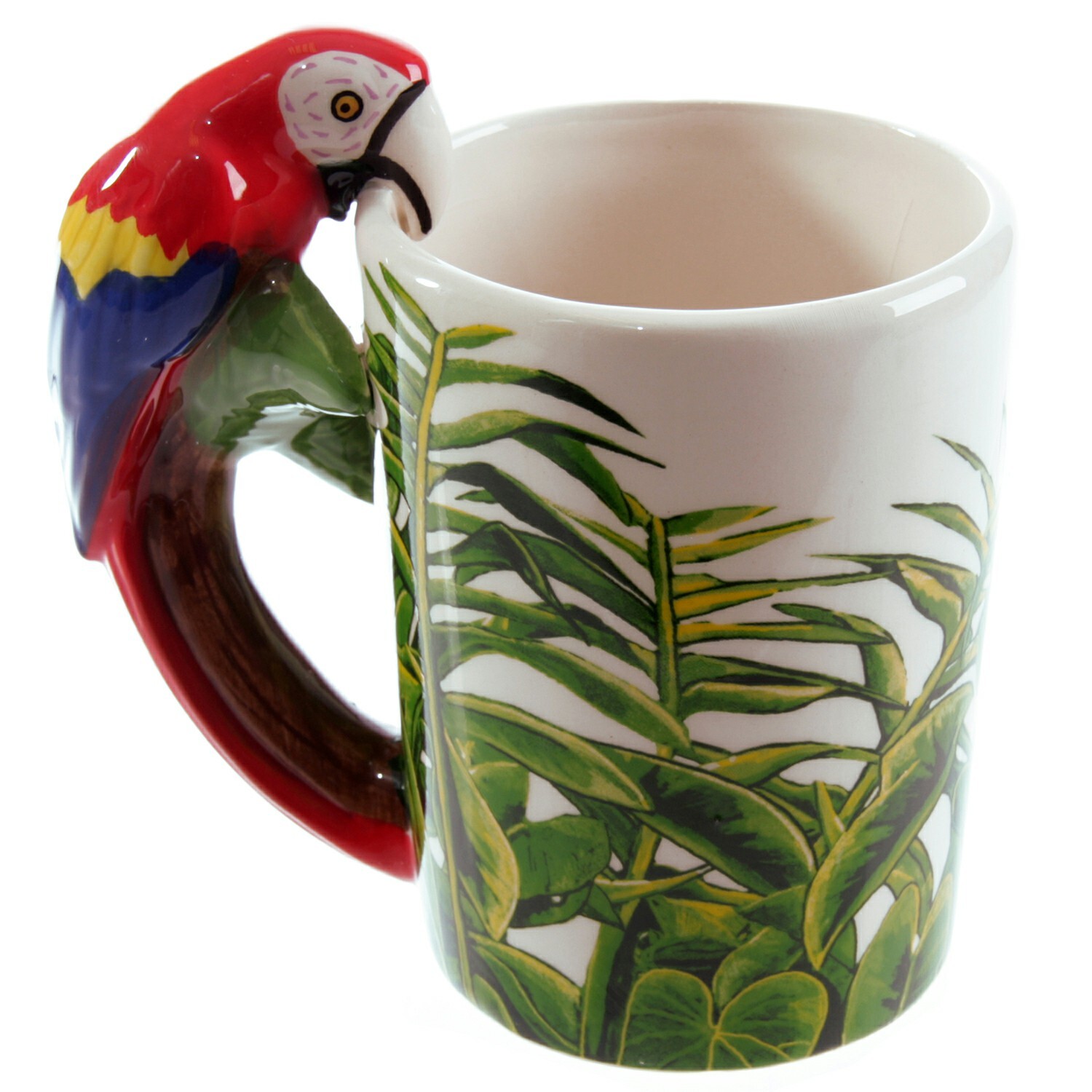 5055071687815 - Tasse mit Henkel Papagei Dschungel-Design Puckator