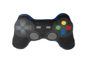 5055071736681 - - Game Over Gamecontroller Kissen schwarz blau bestickt 100 % Polyester in Polybeutel