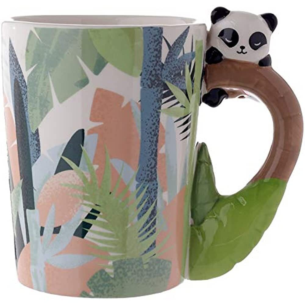 5055071741203 - Tasse mit dekoriertem Henkel Pandarama panda Puckator