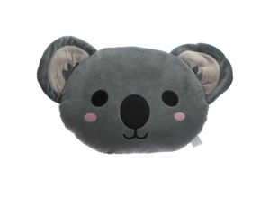 5055071750137 - - Koala Plüsch Kissen Adoramals grau schwarz rosa bestickt 100 % Polyester