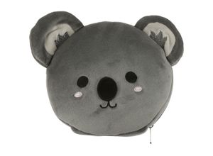 5055071751349 - Koala Relaxeazzz Reisekopf- kissen mit Augenmaske grau mit Augenmaske bestickt 95 % Polyester 5 % Elasthan