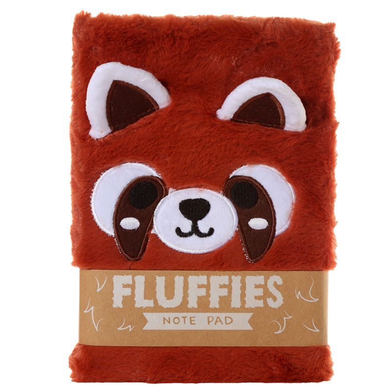 5055071762567 - Notizblock adoramals fluffies adoramals - roter Panda Puckator