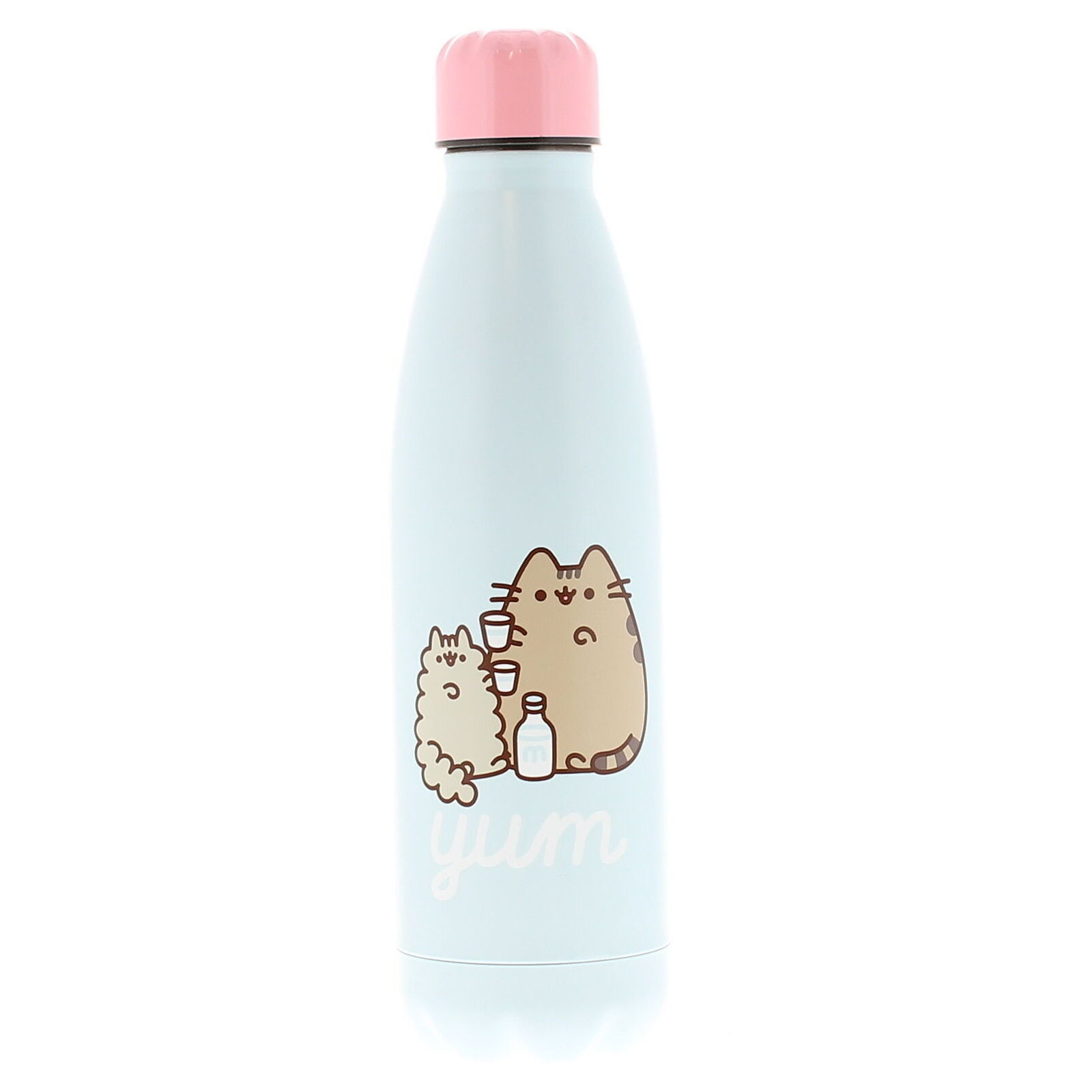 5055071769863 - Isolierte Trinkflasche aus Edelstahl für heiße oder kalte Getränke- Gourmet-Katze wynsors pusheen foodie Puckator