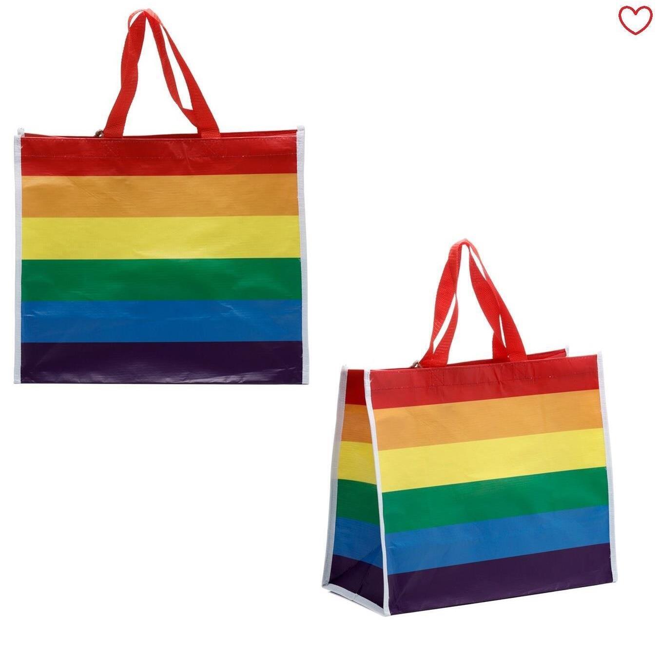 5055071775192 - Einkaufstasche aus Plastik Flagge Streifen Regenbogen RPET