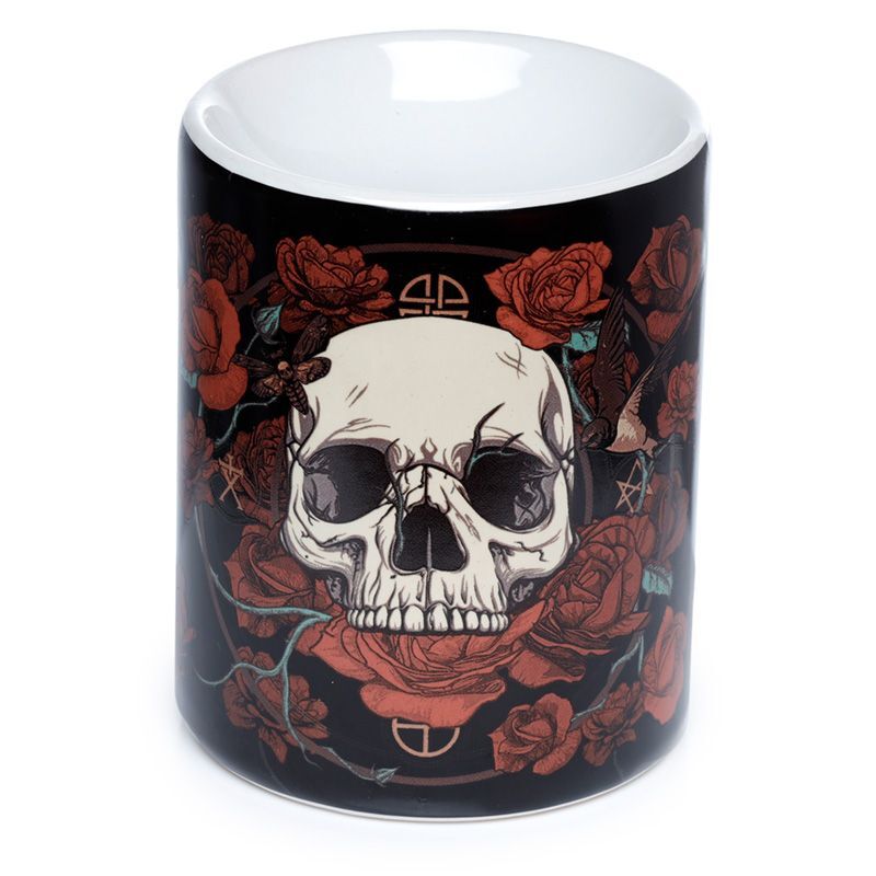 5055071776540 - Ölbrenner mit Totenkopfprint Skulls & Roses