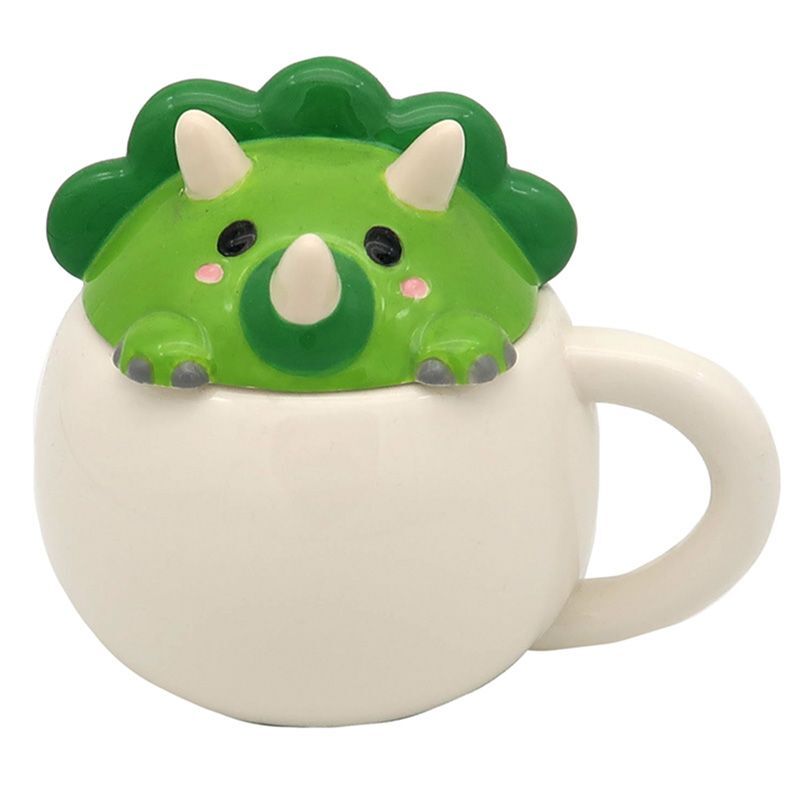 5055071781476 - Tasse mit Deckel in Form eines Dinosauriers aus Keramik Puckator 5055071781476 - Tasse mit Deckel in Form eines Dinosauriers aus Keramik Puckator