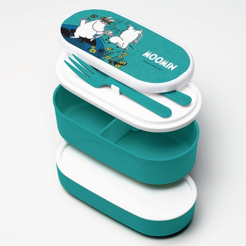5055071787607 - Lunch box empilée avec fourchette et cuillère Moomin 5055071787607 - Lunch box empilée avec fourchette et cuillère Moomin