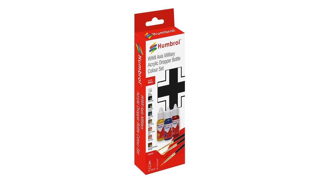 5055286682810 - WWII Axis Military Colours - Acrylic Paint & Brush