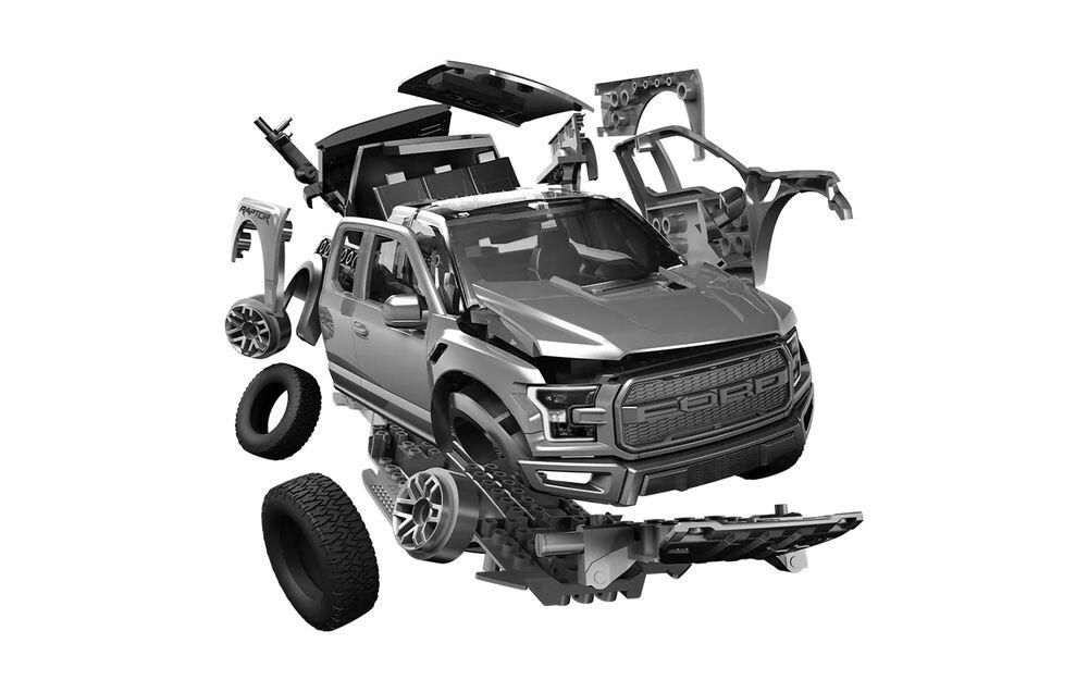 5055286686528 - QUICKBUILD Ford F-150 Raptor - Grey