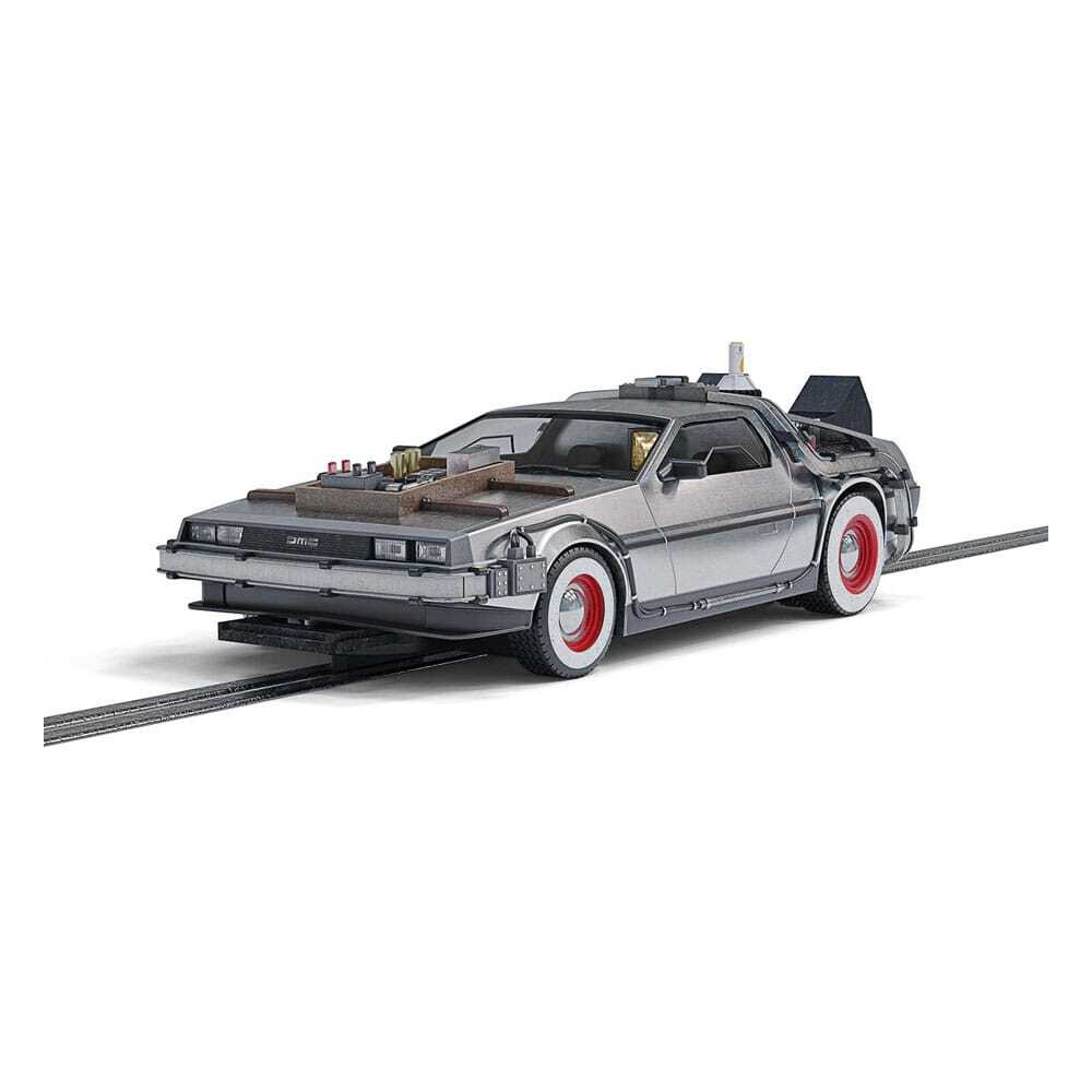 5055286704406 - Sammelfigur Zurück in die Zukunft 3 Auto für Slotcar-Rennstrecke DeLorean