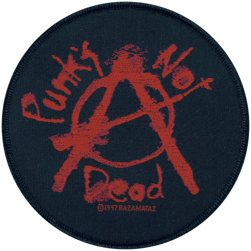 5055339710101 - Punks Not Dead  Patch schwarz rot