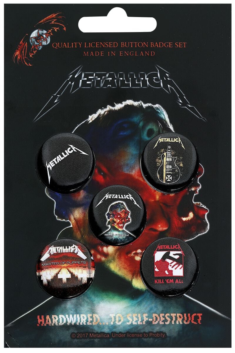 5055339779986 - Metallica Mix Button multicolor