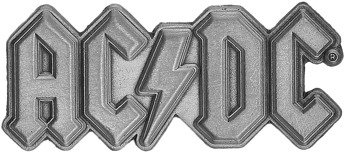 5055339787233 - AC DC Metal Logo Pin grau