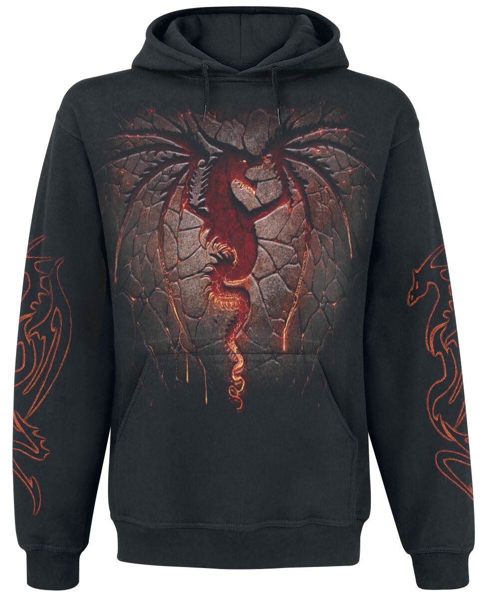 5055428360521 - Dragon Furnace Kapuzenpullover schwarz in XXL