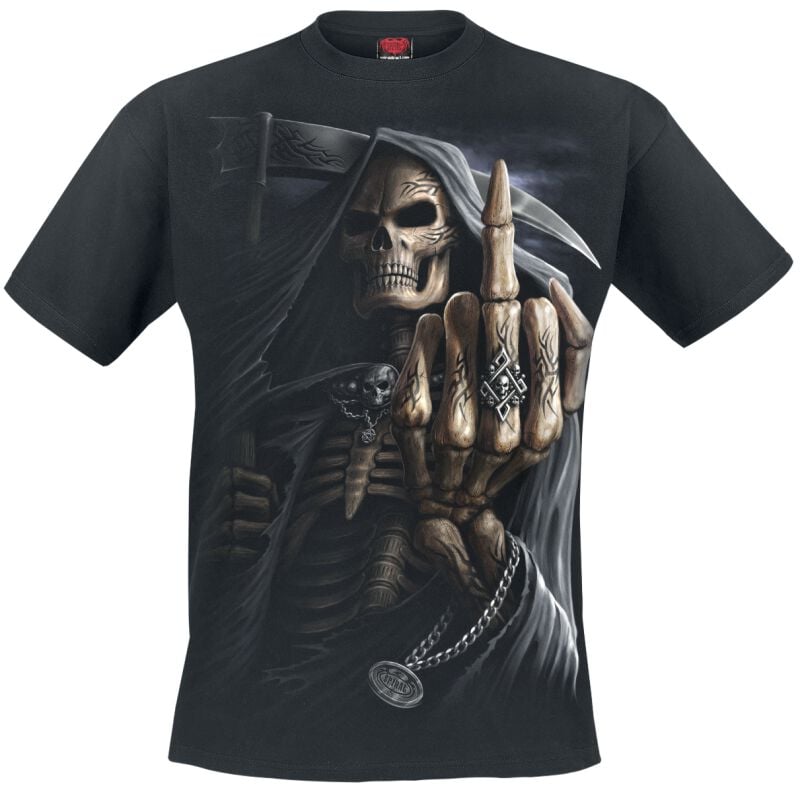 5055428386514 - Bone Finger T-Shirt schwarz in 4XL