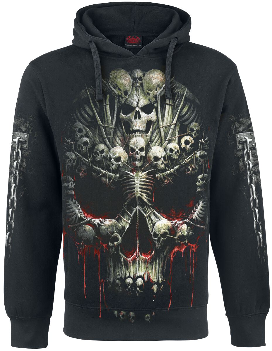 5055428396957 - Death Bones Kapuzenpullover schwarz in XL