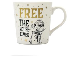 5055453455957 - Harry Potter Tasse Dobby weiß bedruckt aus Keramik Fassungsvermögen ca 325 ml