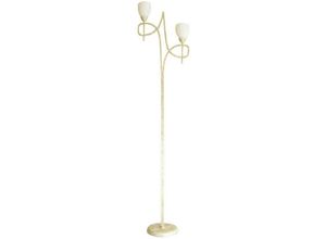 5055487400237 - Inspired Lighting - Inspired San Marino Stehleuchte In-Line Switch 2 Licht E14 Creme Französisch Gold