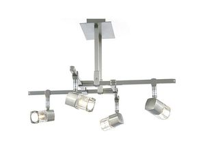 5055487400732 - Inspired Lighting - Inspired Ticino Semi Flush 4 Light G9 Satin Chrome