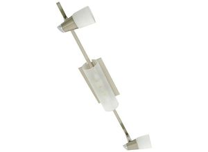 5055487401135 - Inspired Lighting - Inspired Anna Auf Linear Bar 4 Light G9 Satin Chrome Opal & Milchglas