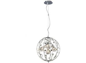 5055487401821 - Inspired Lighting - Inspired Sorrento Pendelleuchte Ball 3 Light G9 Poliertes Chrom Kristall