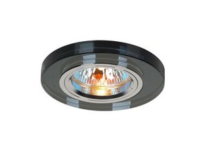 5055487404464 - Inspired Diyas - Crystal Downlights - Einbau Downlight Flacher runder Rand Nur schwarz Benötigt 100035310 um den Gegenstand zu vervollständigen