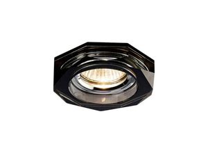 5055487408141 - Inspired Diyas - Crystal Downlights - Einbauleuchte Downlight Deep Hexagonal Rim Only Black Benötigt 100035310 um den Gegenstand zu vervollständigen