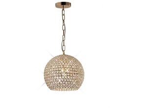 5055487409186 - Inspired Lighting - Inspired Diyas - Ava - Deckenanhänger 5 Light French Gold Kristall 5055487409186 - Inspired Lighting - Inspired Diyas - Ava - Deckenanhänger 5 Light French Gold Kristall