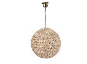 5055487409193 - Inspired Lighting - Inspired Diyas - Ava - Deckenanhänger 7 Light French Gold Kristall