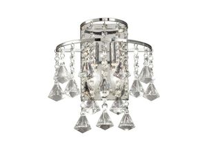 5055487409445 - Inspired Lighting - Inspired Diyas - Inina - Wandleuchte geschaltet 2 Licht poliert Chrom Kristall