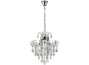 5055487412056 - Inspired Lighting - Inspired Diyas - Rosina - Deckenanhänger 6 Licht poliert Chrom Kristall