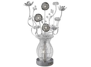 5055487413480 - Inspired Lighting - Inspired Calista Aluminium Calista Tischlampe 4-flammig G4 Silber Schwarz Kristall nicht LED CFL-kompatibel