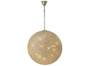 5055487415279 - Inspired Lighting - Inspired Diyas - Ava - Deckenanhänger 12 Light French Gold Kristall