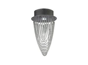 5055487418126 - Inspired Lighting - Inspired Diyas - Camilla - Decke Runde 1 Licht poliert Chrom Kristall