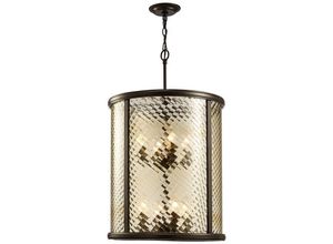 5055487424806 - Inspired Lighting - Inspired Diyas - Asia - Deckenanhänger 8 Light E14 Geölte Bronze Klarglas 5055487424806 - Inspired Lighting - Inspired Diyas - Asia - Deckenanhänger 8 Light E14 Geölte Bronze Klarglas