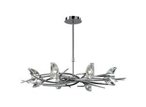 5055498603054 - Inspired Lighting - Inspired Mantra Fusion Eclipse Eclipse Telescopic 8 Light G9 poliertes Chrom