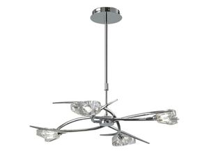 5055498603078 - Inspired Lighting - Inspired Mantra - Eclipse - Teleskop Semi Flush Cabrio 4 Light G9 Chrom poliert