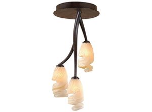 5055498603900 - Inspired Lighting - Inspired Mantra Forest Decke 3-flammig G9 Braun Schwarzoxid