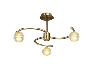 5055498604501 - Inspired Lighting - Inspired Mantra Sphere Semi Flush 3 Light G9 Antikmessing