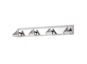 5055498607816 - Inspired Lighting - Inspired Mantra Fusion Filippo Filippo Linear Spot Light 4-Licht led 20W 3000K 1750lm Mattweiß Poliertes Chrom 3 Jahre Garantie