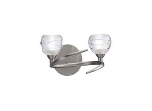 5055498609148 - Inspired Lighting - Inspired Mantra - Loop - Wandleuchte geschaltet 2 Licht G9 eco Satin Nickel