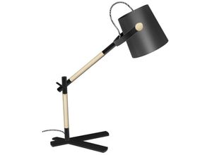 5055498612704 - Inspired Lighting - Inspired Mantra - Nordica - Tisch Task Lampe mit schwarzem Schirm 1 Light E27 Matt Black Buche mit schwarzem Schirm