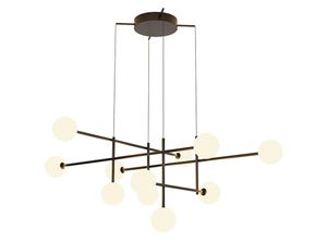 5055498613756 - Inspired Lighting - Inspired Mantra Fusion Cellar Keller-Pendelleuchte mit 11 Leuchten austauschbare 5-W-LEDs 4000 k Schwarz