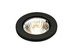 5055559106555 - Knightsbridge - Matt Black Downlight mit Brücke 12V 50W