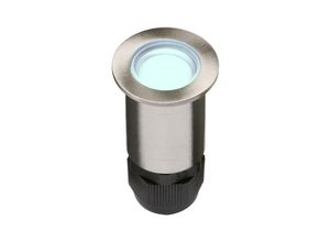 5055559110934 - Knightsbridge - 24V kleine Edelstahl-Bodenbefestigung 4 x blaue led IP67