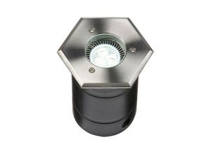 5055559111221 - Knightsbridge - Hexagon Edelstahl Walkover   Driveover Light 230V IP67