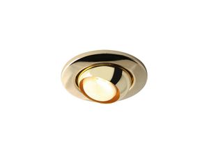 5055559112372 - Knightsbridge - Brass Eyeball Downlight 240V 60W